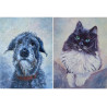 custom pet portraits in acrylics
