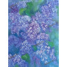 abstract lilac blossoms