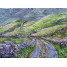 Rural Mountain Road  Stone Walls Wild Atlantic Way West Ireland Mayo