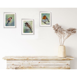 Beautiful Goldfinch Bird Handmade Painting in Acrylic