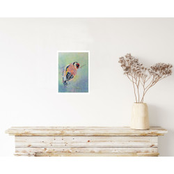 Beautiful Goldfinch Bird Handmade Painting in Acrylic