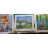 Spring Forest with Bluebells, Bright Leaves and a Red Fox Giclee Print