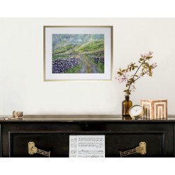 Green Fields and Stone Walls of West of Ireland Giclèe Print
