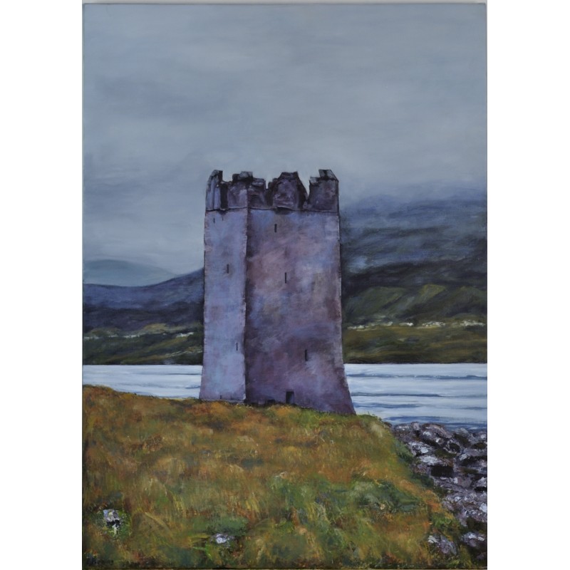 Oil Painting of and Irish Castle from the West of Ireland