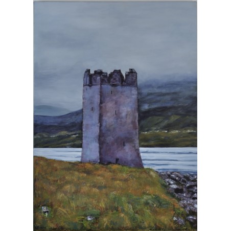 Oil Painting of and Irish Castle from the West of Ireland