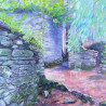 Ruins of the Lost Village in the Forest in Ireland